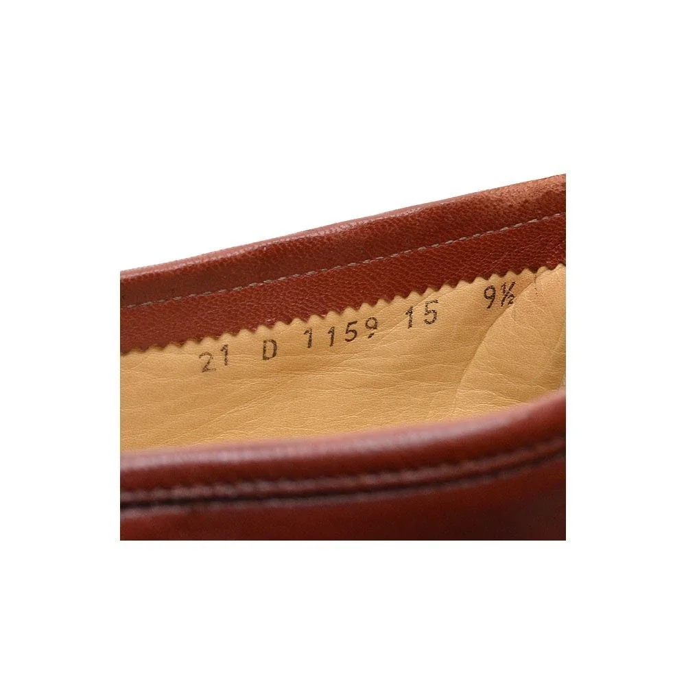 Men Santoni 1159 Brown Kiltie Tassel Loafers 9.5 D